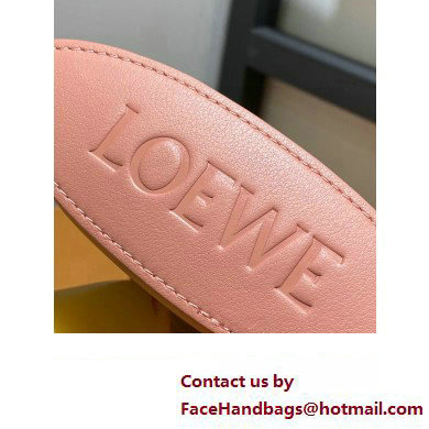 Loewe Dice pocket Pouch Bag in classic calfskin bag Pink