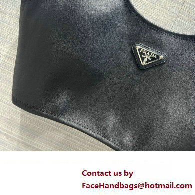 PRADA black Stretch leather top 2023