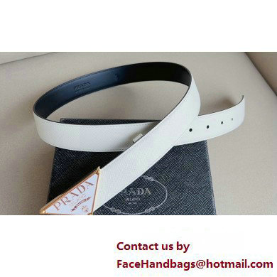 Prada Width 3cm Saffiano leather belt 02 2023