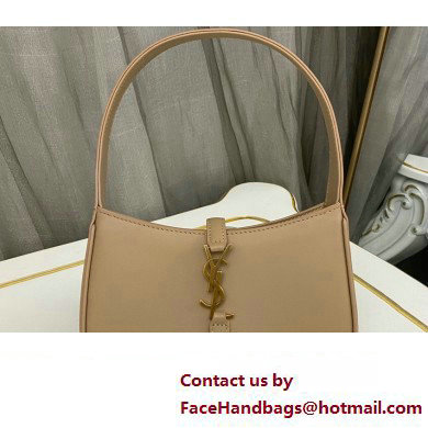 Saint Laurent le 5 a 7 mini bag in vegetable-tanned leather 710318 Beige