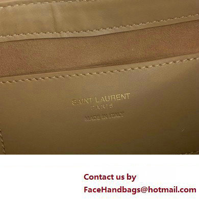 Saint Laurent le 5 a 7 mini bag in vegetable-tanned leather 710318 Beige