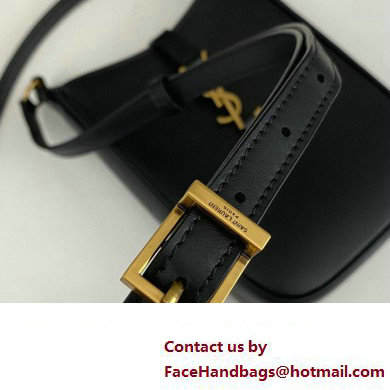 Saint Laurent le 5 a 7 mini vertical Bag in vegetable-tanned leather 735214 Black