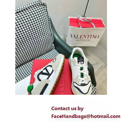 Valentino Vlogo Pace low-top Women/Men sneakers in split leather, fabric and calfskin 02 2023