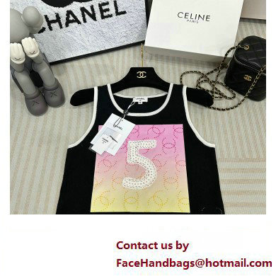 chanel NO.5 BLACK JERSEY VEST 2023