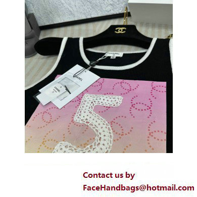 chanel NO.5 BLACK JERSEY VEST 2023