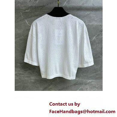 chanel NO.5 WHIET COTTON T-SHIRT 2023