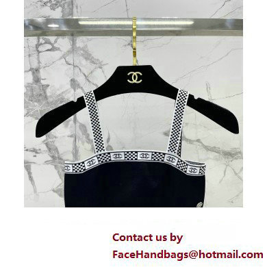 chanel black bustier top 2023