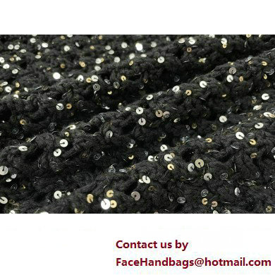 chanel black sequins cardigan 2023