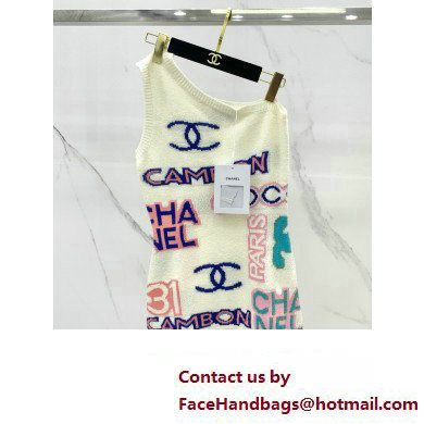 chanel logo printed top 2023