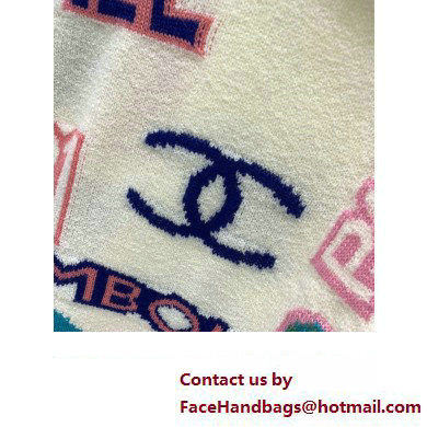 chanel logo printed top 2023