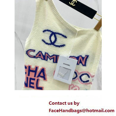 chanel logo printed top 2023