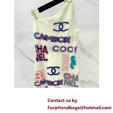 chanel logo printed top 2023