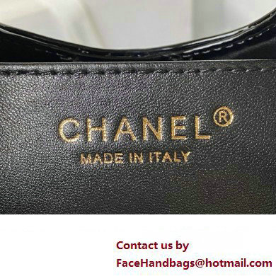 chanel mini 31 bag in patent leather AS4133 BLACK 2023