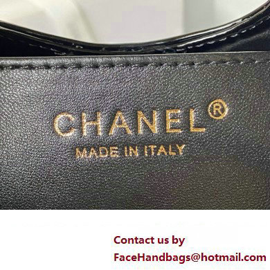 chanel mini 31 bag in patent leather AS4133 GREEN/BLACK 2023