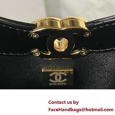 chanel mini 31 bag in patent leather AS4133 YELLOW/BLACK 2023