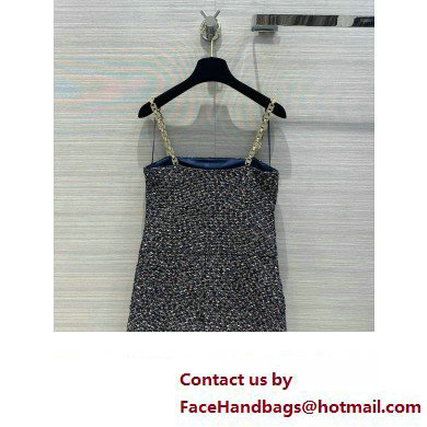 chanel multicolor tweed dress 2023