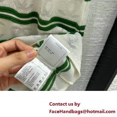 chanel striped polo dress green/white 2023