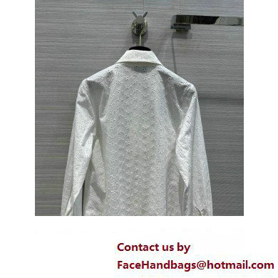 chanel white cotton shirt 2023