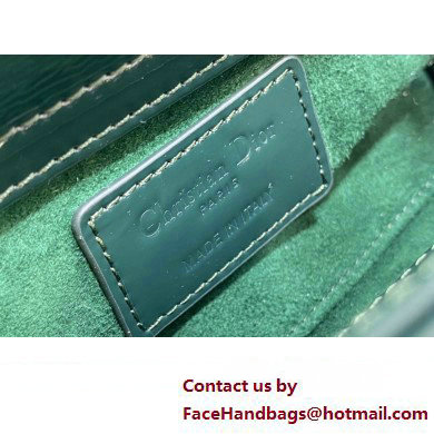 dior Lady D-Joy Micro Bag in patent leather green 2023