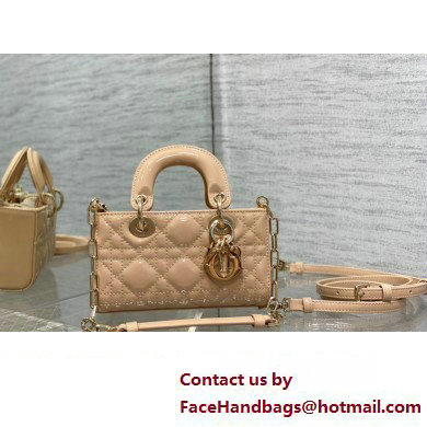 dior Lady D-Joy Micro Bag in patent leather pink 2023