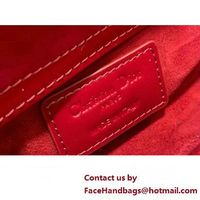 dior Lady D-Joy Micro Bag in patent leather red 2023