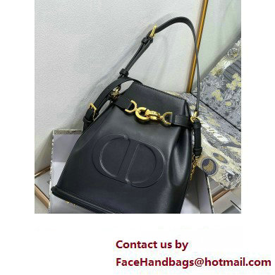 dior black Saddle CD-Embossed Calfskin Medium C'est Bag 2023