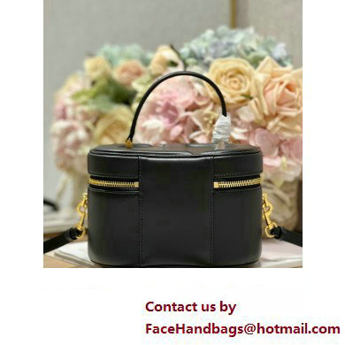 dior black calfskin Small CD Signature Vanity Case 2023