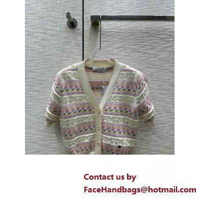 dior flowers cashmere knit cardigan 2023