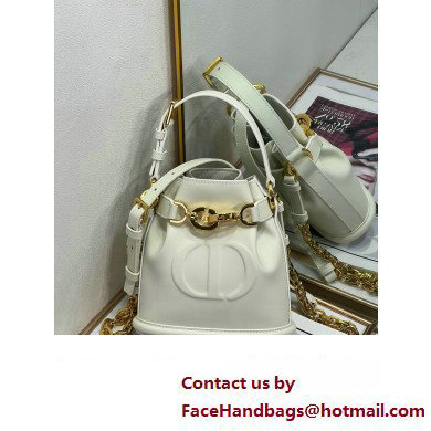 dior white CD-Embossed Calfskin small C'est Bag 2023 - Click Image to Close