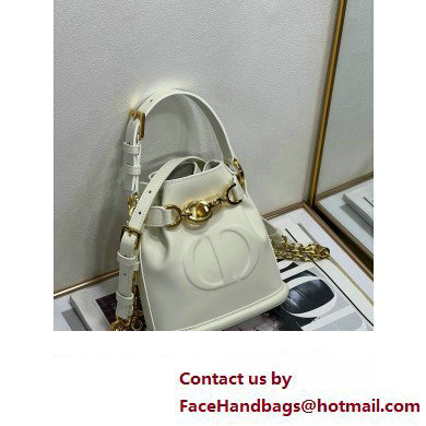 dior white CD-Embossed Calfskin small C'est Bag 2023