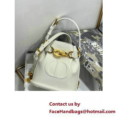 dior white CD-Embossed Calfskin small C'est Bag 2023