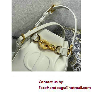 dior white CD-Embossed Calfskin small C'est Bag 2023