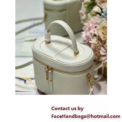 dior white calfskin large CD Signature Vanity Case 2023