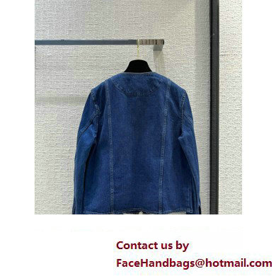 fendi blue denim jacket and skirt 2023