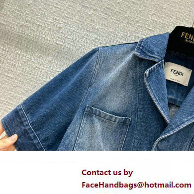 fendi blue denim shirt 2023