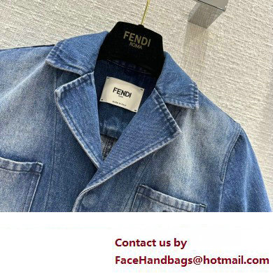 fendi blue denim shirt 2023