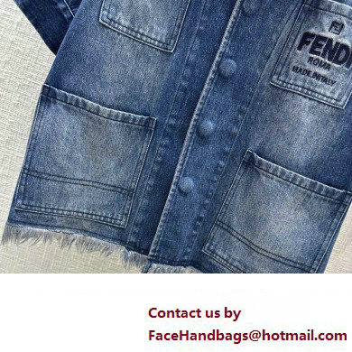 fendi blue denim shirt 2023