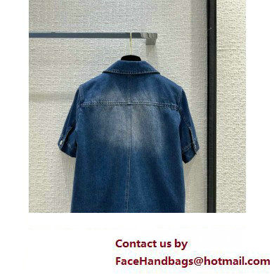 fendi blue denim shirt 2023