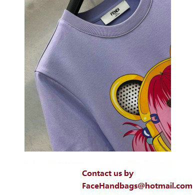 fendi purple t-shirt 2023