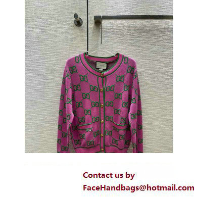 gucci pink gg cardigan 2023