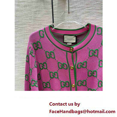 gucci pink gg cardigan 2023