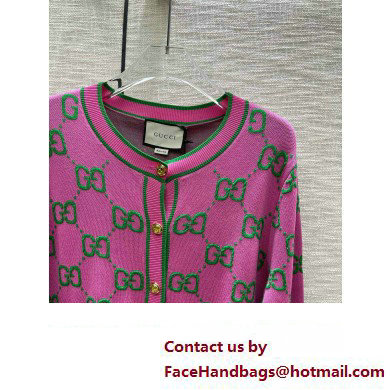 gucci pink gg cardigan 2023