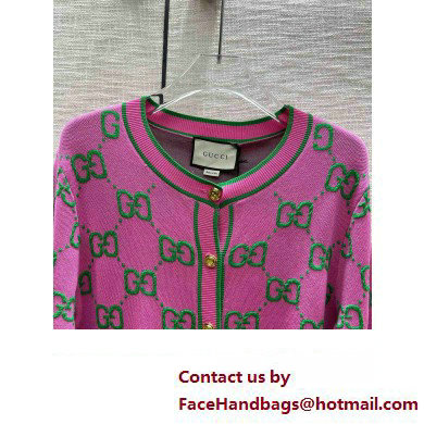 gucci pink gg cardigan 2023