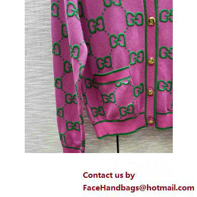 gucci pink gg cardigan 2023