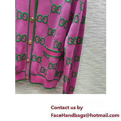 gucci pink gg cardigan 2023