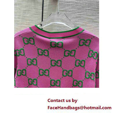 gucci pink gg cardigan 2023