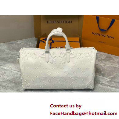 louis vuitton Keepall Bandouliere 50 M21845 WHITE 2023