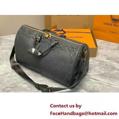 louis vuitton Keepall Bandouliere 50 M21845 gray 2023