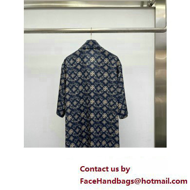 louis vuitton Monogram Silk Short-Sleeved Shirt 2023