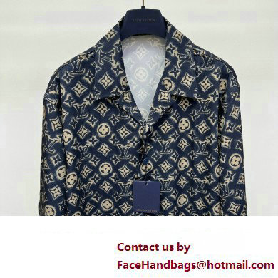 louis vuitton Monogram Silk Short-Sleeved Shirt 2023